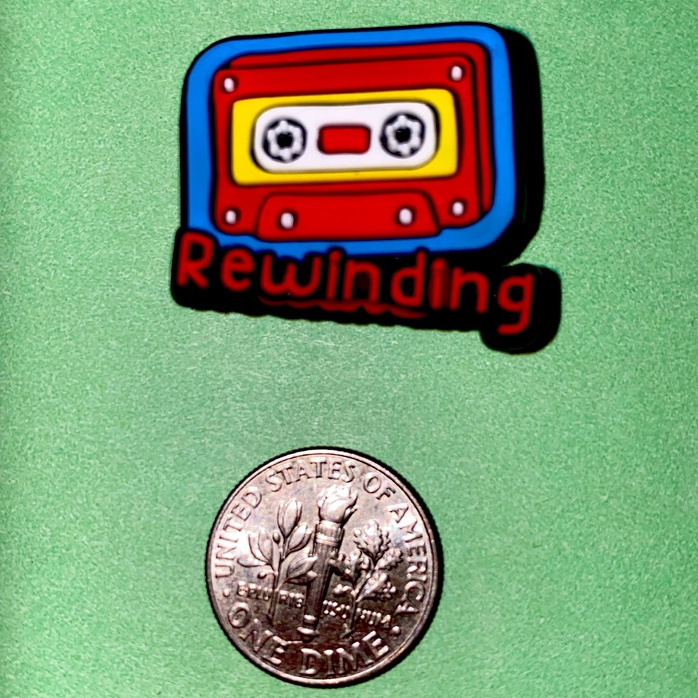 (10 for $15) Cassette Rewinding Crocs Shoe Charms